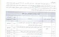 تعرفه ثبت درخواست مجوز های زمین محور