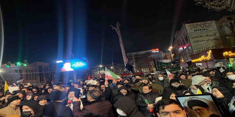 حضور جامعه دفاتر پیشخوان دولت در تجمع خودجوش مردم حسینی دارالارشاد اردبیل